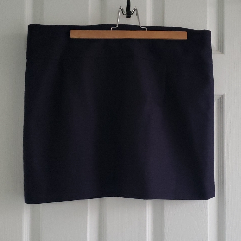 Navy blue J Crew miniskirt